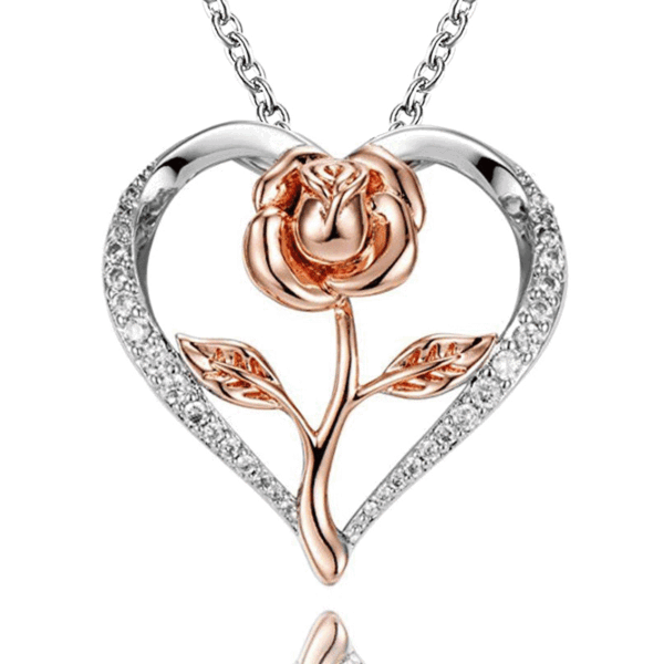 Heart/Rose Necklace