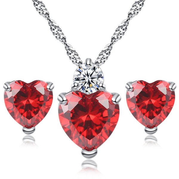 Ruby Color Jewelry Set