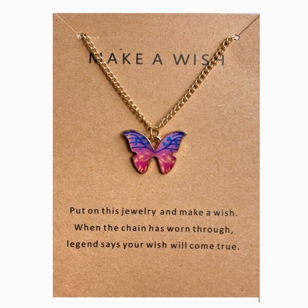 Small butterfly necklace