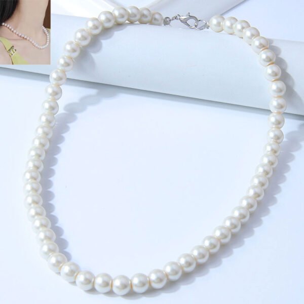 pearl look necklace