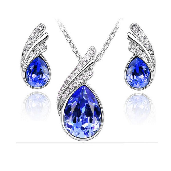 Tear drop jewelry set