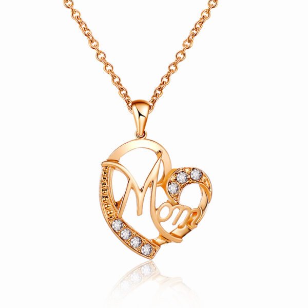 Mom heart necklace