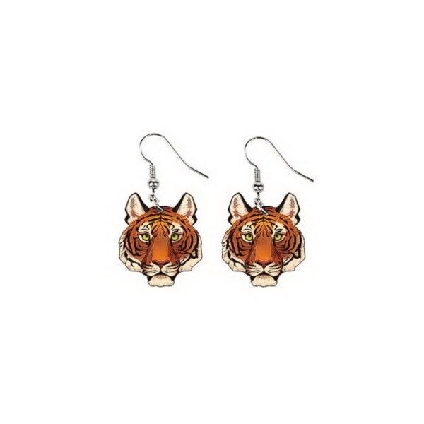 Tiger/lion/leopard earrings