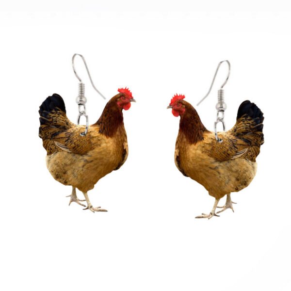 Rooster earrings