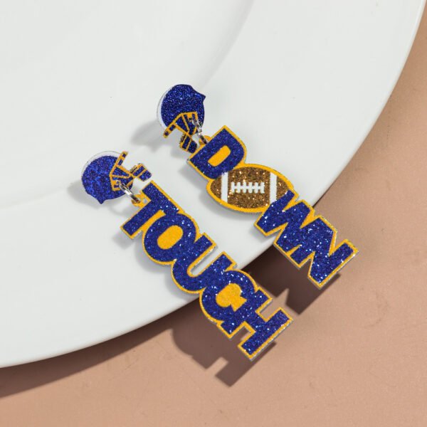 Football touch down earrings
