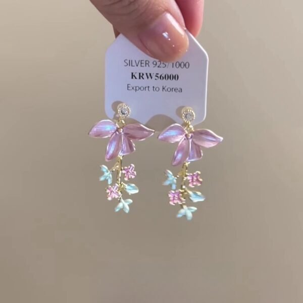 Flower earrings