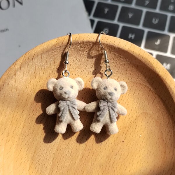 Teddy bear earrings