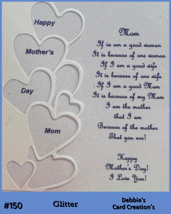 This beautiful handmade Mother’s Day Card is made with much love and care just as your Mother deserves.