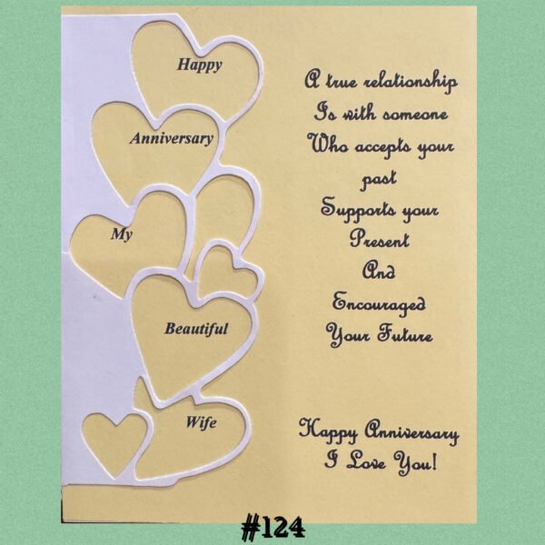 ANNIVERSARY TO WIFE GREETING CARD