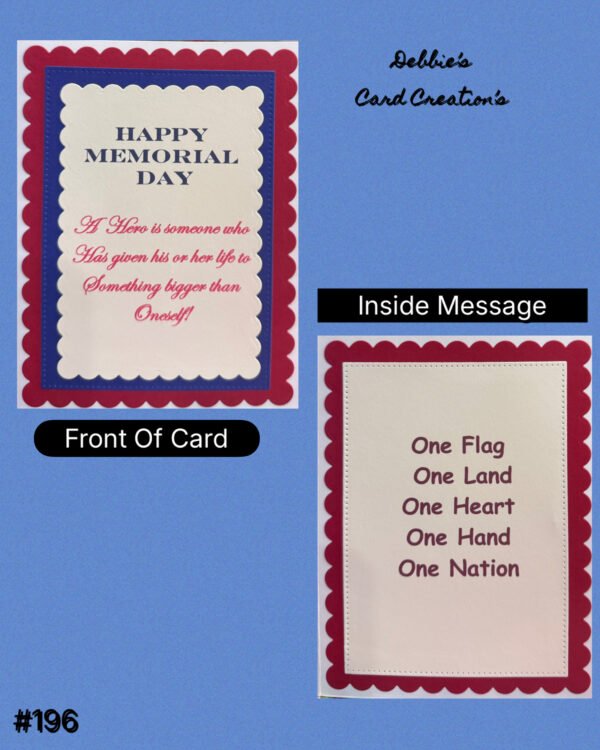 MEMORIAL DAY GREETING CARD