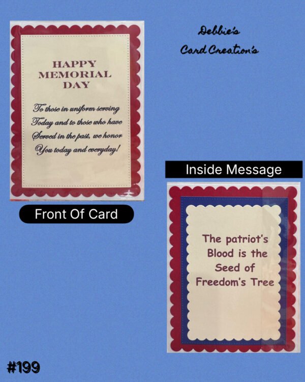 MEMORIAL DAY GREETING CARD