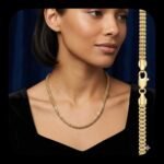 22 in 18k GOLD PLATED STERLING SILVER BOX CHAIN NECKLAQCE